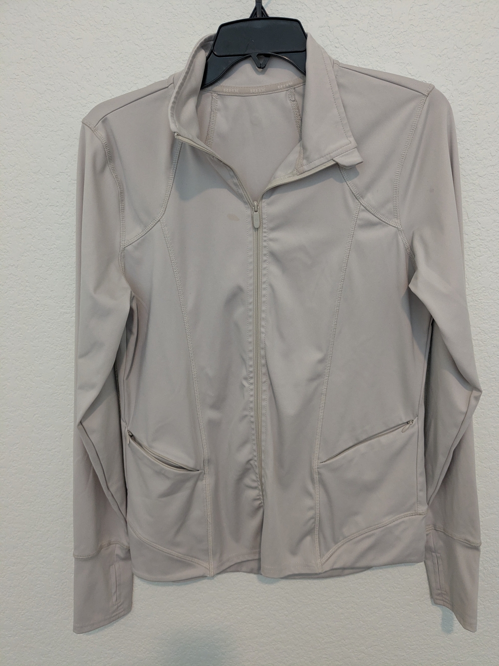 RBX Cream Zip Up Top